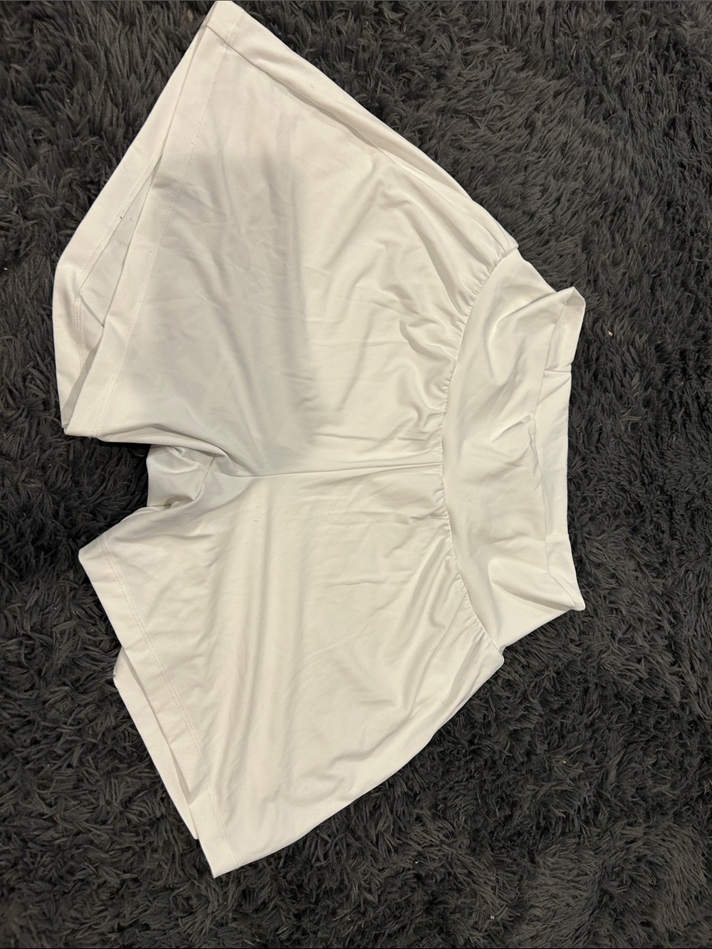 HALARA White Athletic Shorts